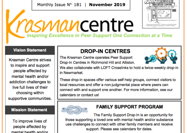 Krasman Centre Bulletin – November 2019